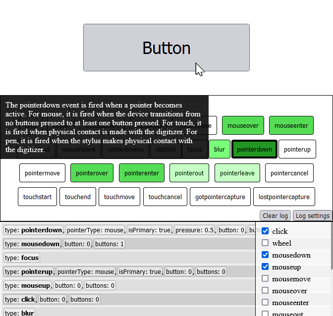 Javascript Event Visualizer