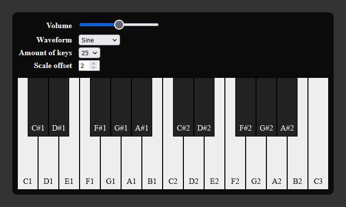 Javascript Synthesizer